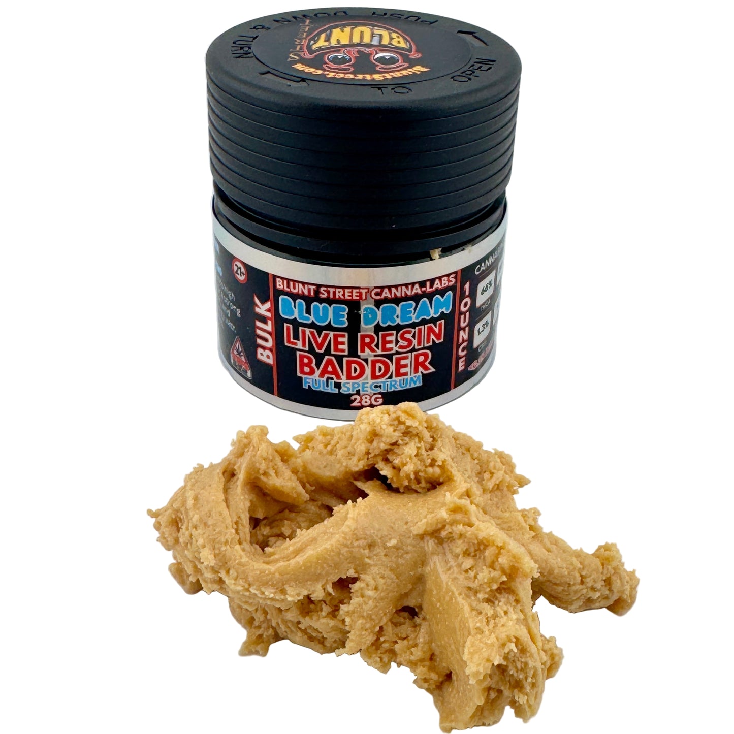 Bulk Blue Dream CDT-Infused Live Resin Badder – Full Spectrum | Blunt Street Canna-Labs