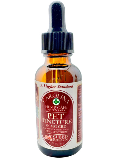 Bottle of Carolina Hemp Co. Pet Tincture on a white background