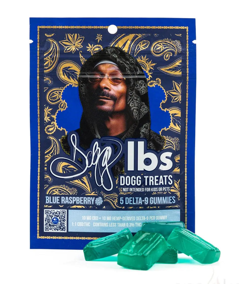 Snoop Dogg's Dogg lbs Delta 9 Dogg Treats THC - CBD Gummies, Gummy, Edible, Grape, Blue Raspberry, Cherry-Lemon Snoop Dogg