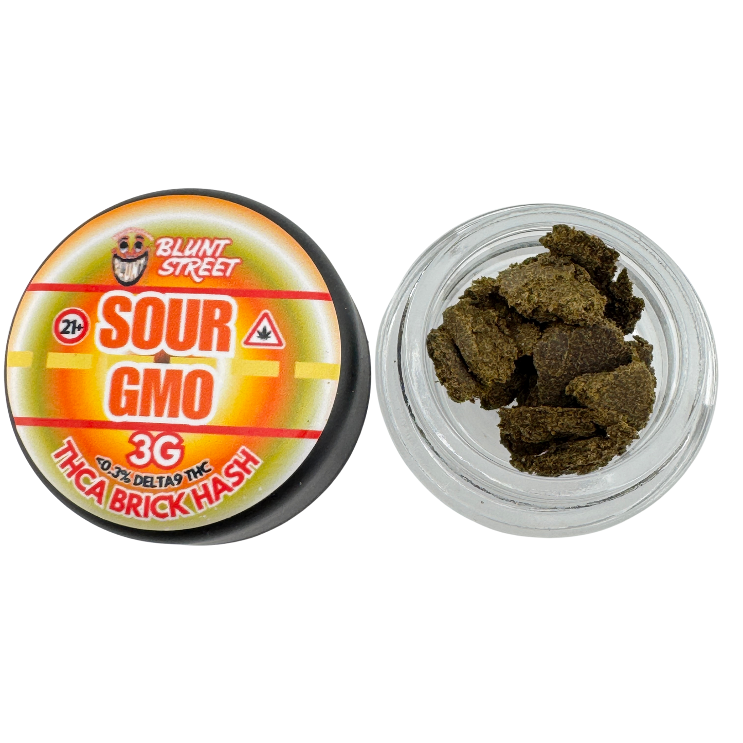 3 Grams Sour GMO Moroccan Hash | 80% THCA | Full Spectrum