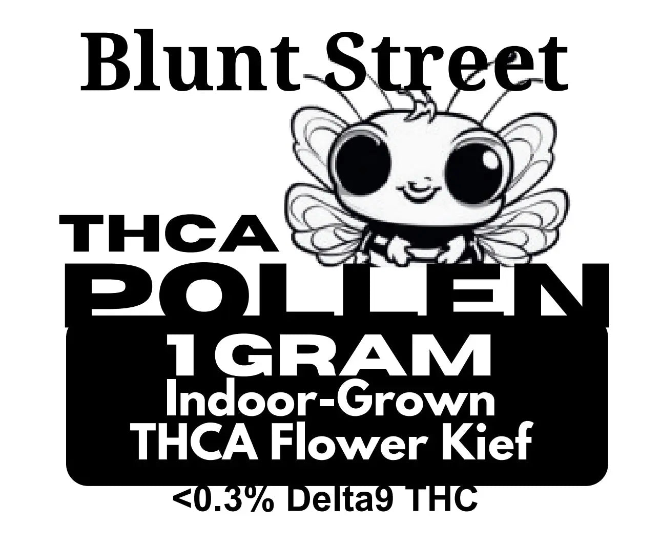 THC Pollen KEIF 1 Gram THCA by BLUNT STREET , High THC Blunt Street