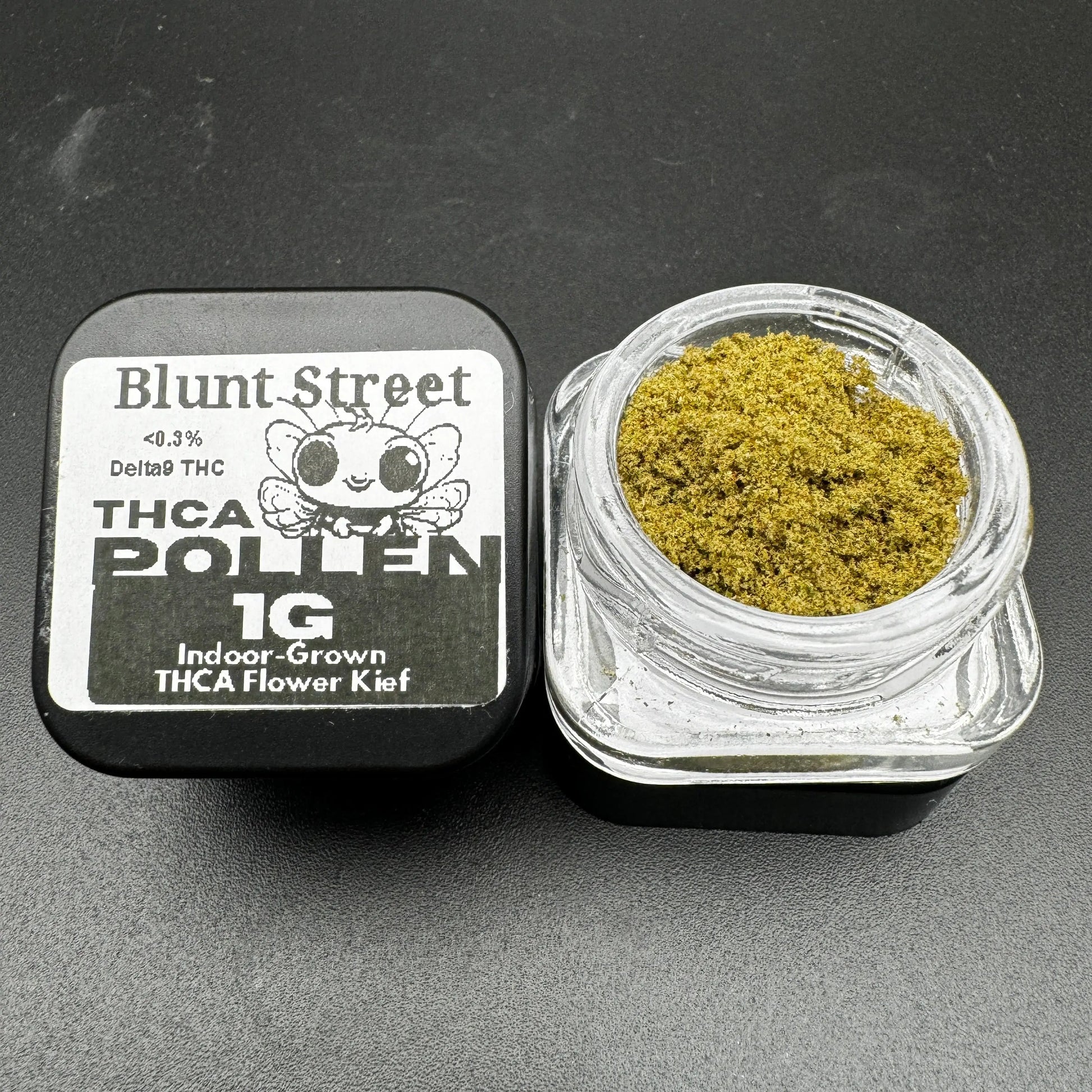 THC Pollen KEIF 1 Gram THCA by BLUNT STREET , High THC Blunt Street