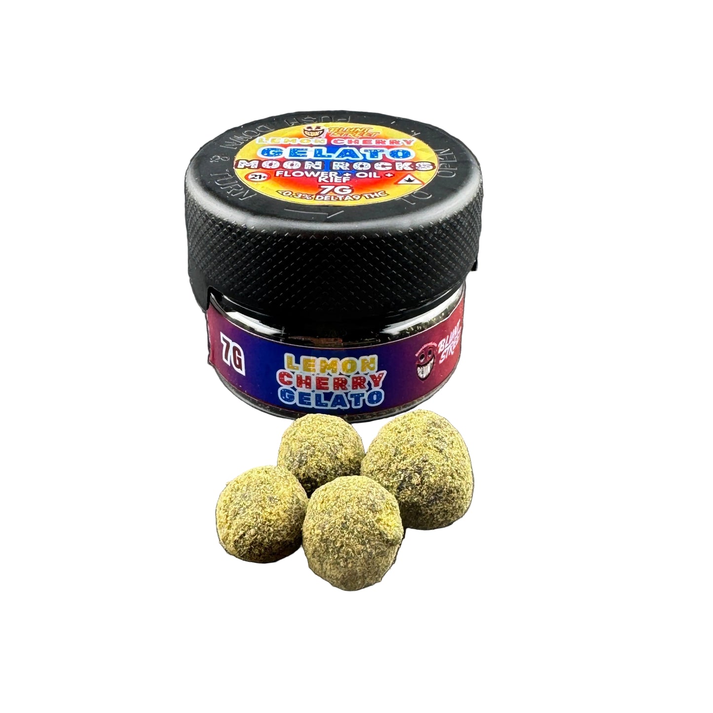 Lemon Cherry Gelato THCA Moon Rocks