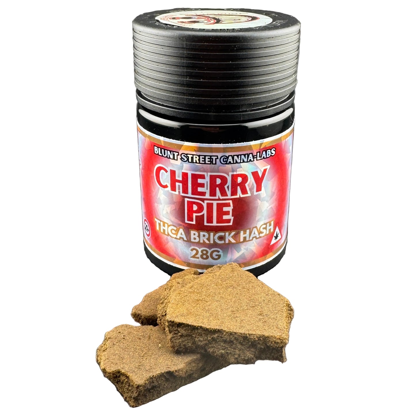 Cherry Pie THCA Moroccan Brick Hash | Aged Reserve | Pure Cannabis-Derived Terpenes
