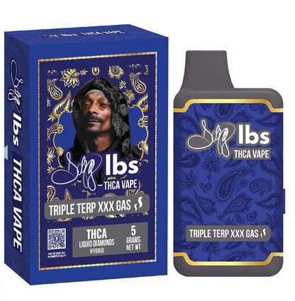 SNOOP DOGG LBS THCA DISPOSABLE 5G VAPORIZER - 5000MG - Indica, Sativa & Hybrid Product vendor Disposable Vape  Carolina Hemp Cafe