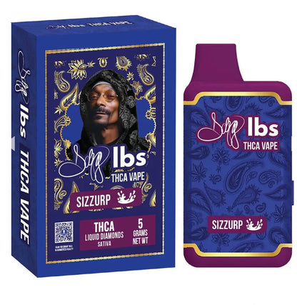 SNOOP DOGG LBS THCA DISPOSABLE 5G VAPORIZER - 5000MG - Indica, Sativa & Hybrid Product vendor Disposable Vape  Carolina Hemp Cafe