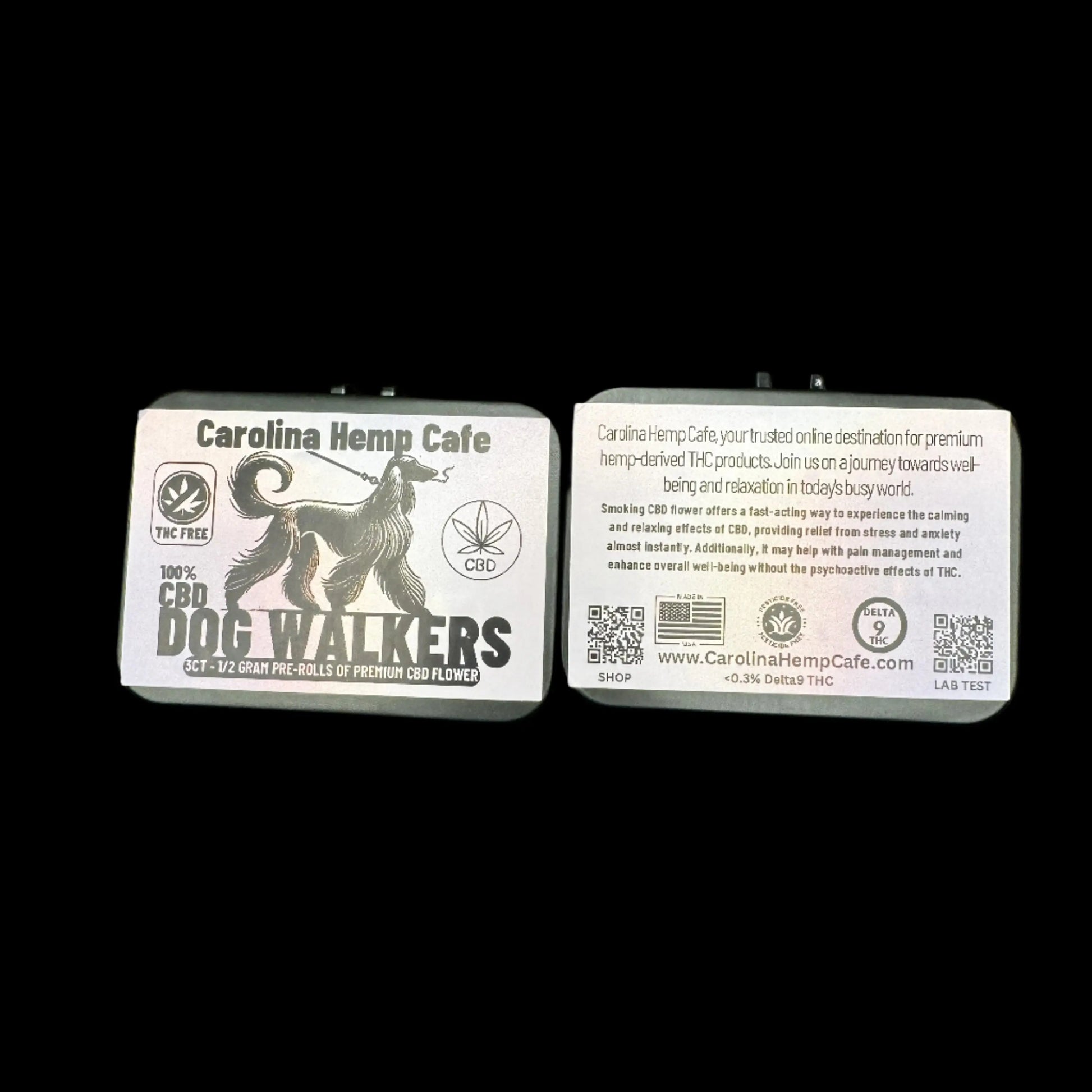 CBD Dog Walkers: 17.5% CBG!!,  Bubba Kush 100% CBD Flower, ZERO THC, Pesticide Free, by Carolina HEmp Cafe Product vendor Pre-Roll  Carolina Hemp Cafe