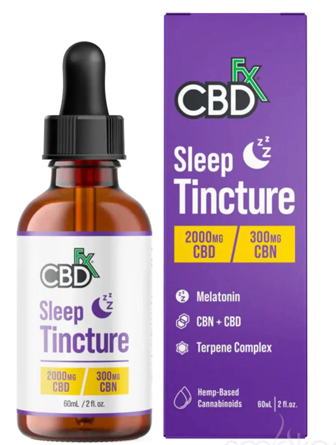 CBN Sleep Tincture 1000mg CBD/150mg CBN/Melatonin by CBDfx Product vendor Sleep Aide  Carolina Hemp Cafe