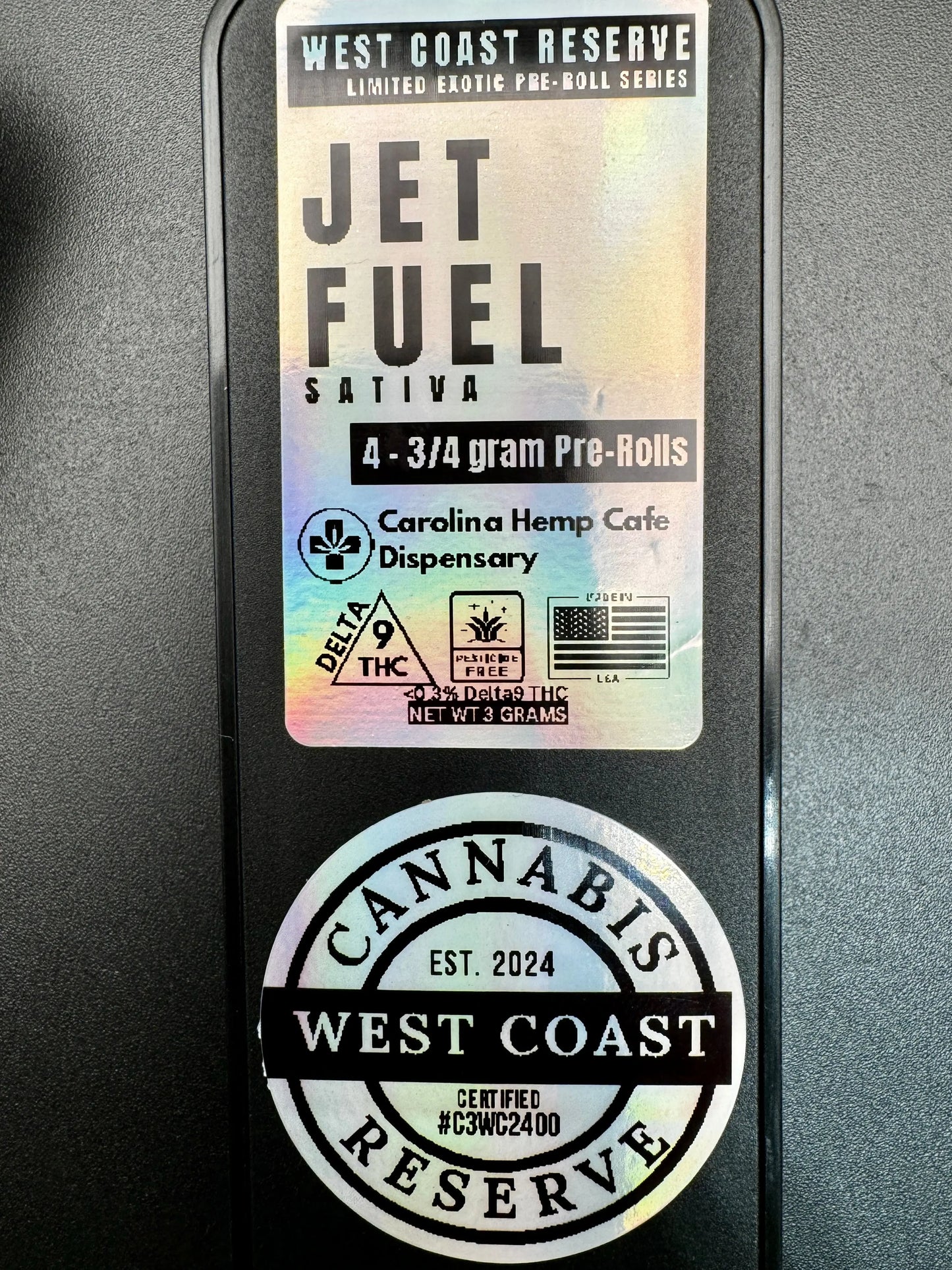 West Coast Reserve Pre-Rolls: Limited Exotic Pre-Roll Series Product vendor   Carolina Hemp Cafe