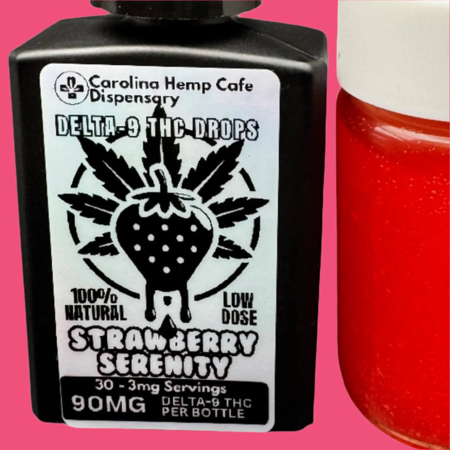 THC Drops - Strawberry Serenity: Low-Dose 3mg Delta-9 Drops