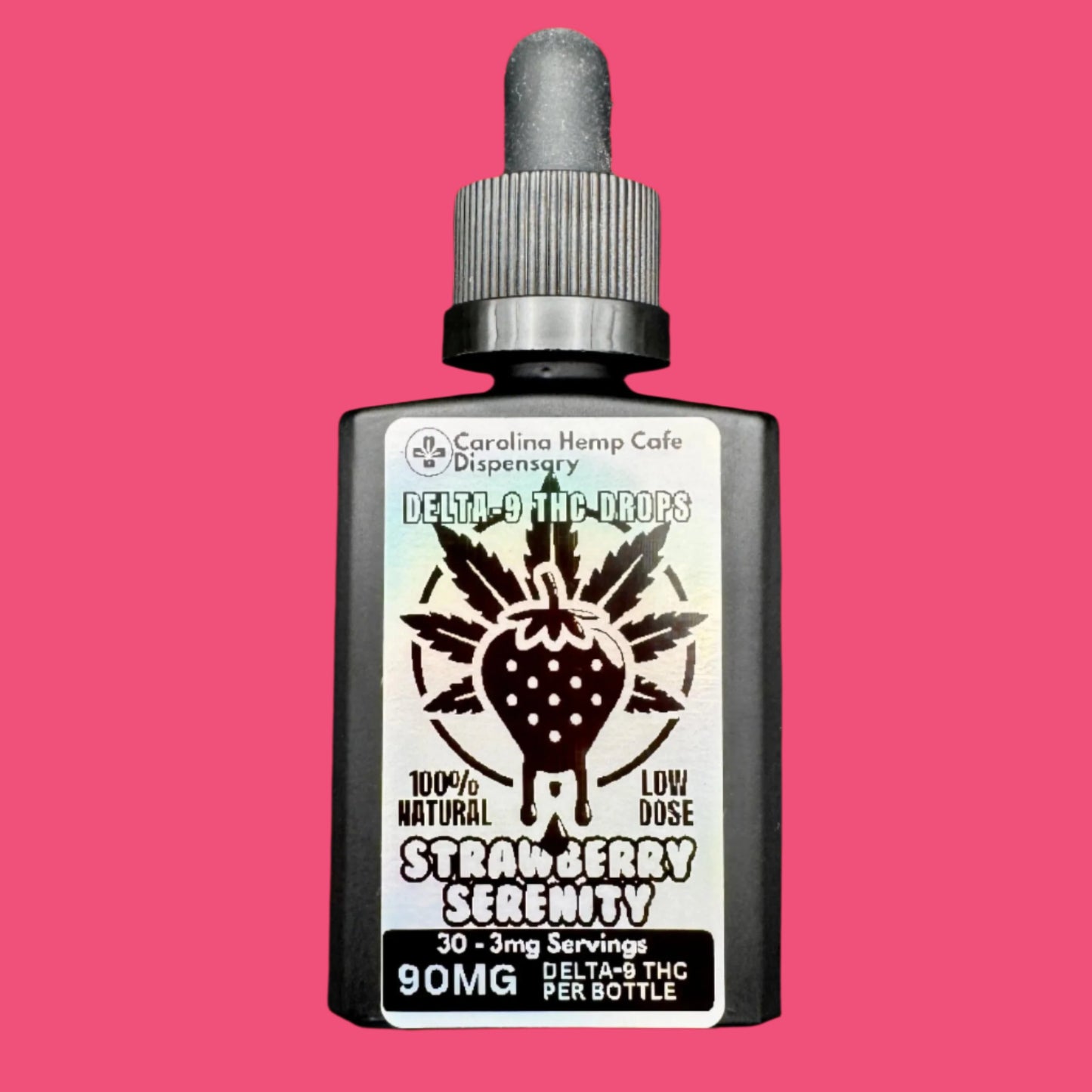 THC Drops - Strawberry Serenity: Low-Dose 3mg Delta-9 Drops