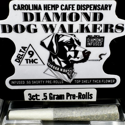 Pre-Rolls - Diamond Dog Walkers: THCA Diamond Infused