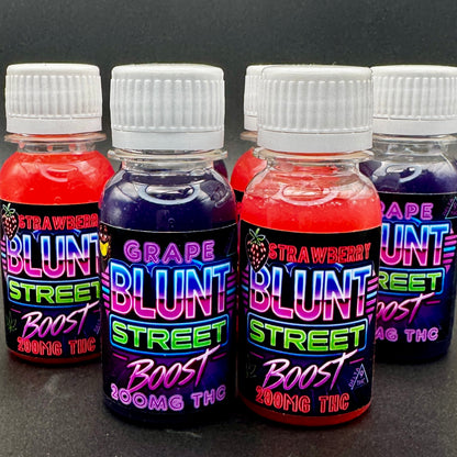 THC Shot - Blunt Street Boost: Strawberry Flavored, 200mg Delta-9 THC