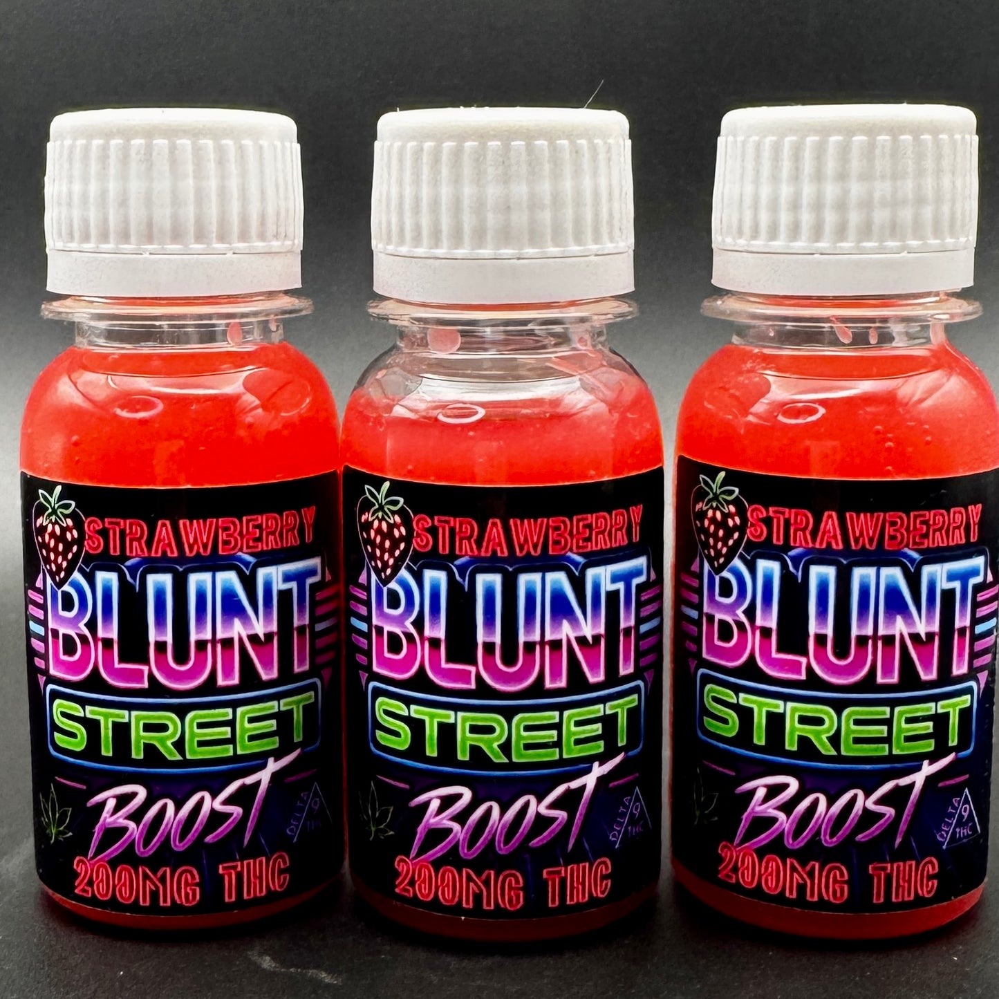 THC Shot - Blunt Street Boost: Strawberry Flavored, 200mg Delta-9 THC