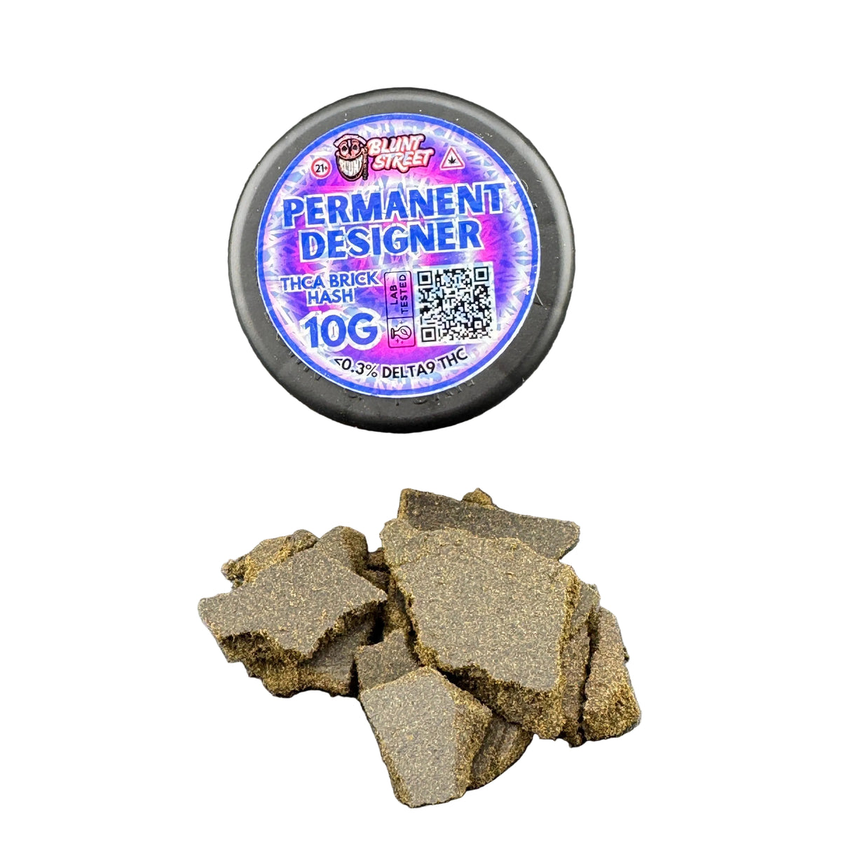 Permanent Designer THCA Moroccan Brick Hash | Premium Pressed Hash