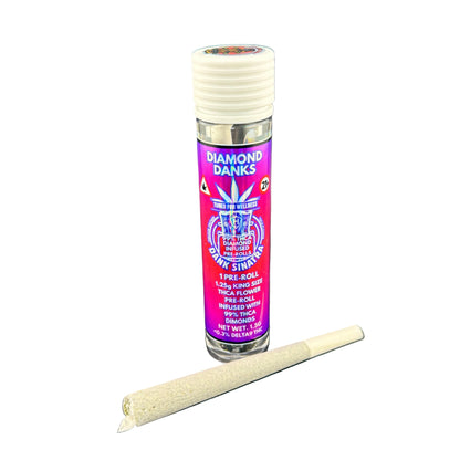 Diamond Danks THCA Pre-Rolls | 99.4% THCA Diamond Infused