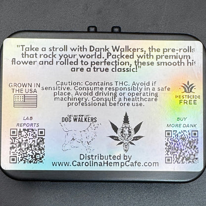 Dank Walkers – .5g Dog Walker Pre-Rolls in Travel-Ready Metal Case