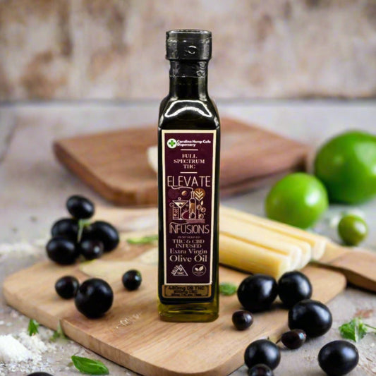 THC Olive Oil – Elevate Infusions: Full Spectrum Extra Virgin Olive Oil