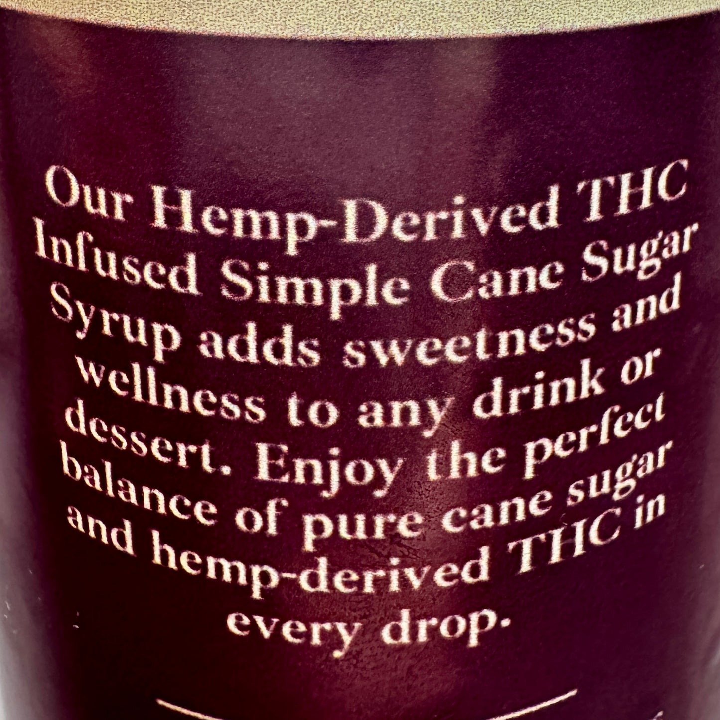 THC Syrup – Elevate Infusions Cane Sugar Simple Syrup