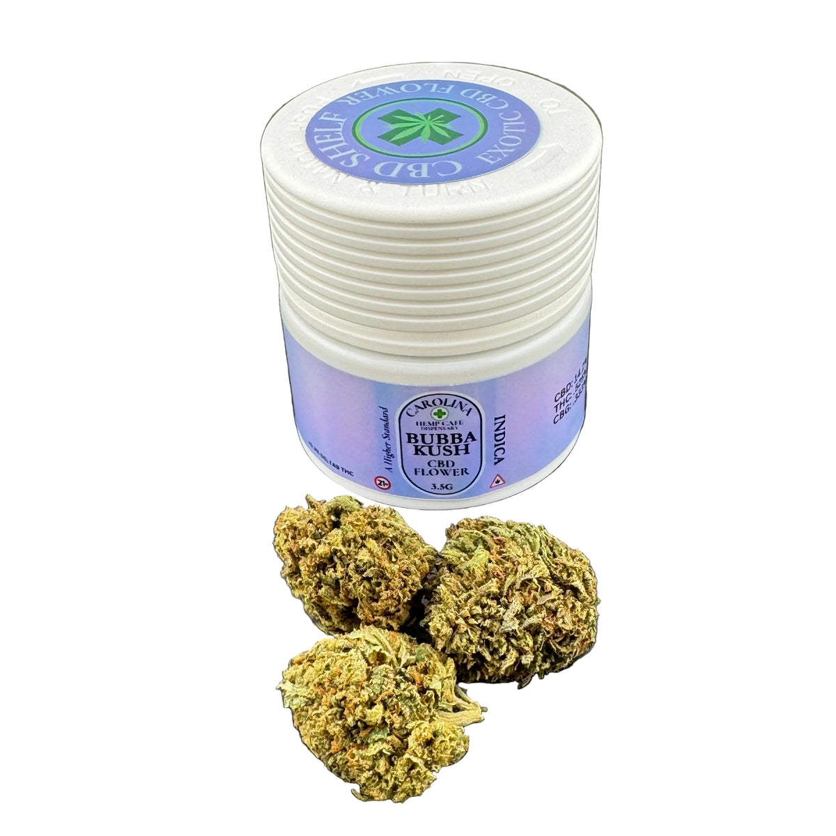 Bubba Kush CBD Flower | Premium Indica Hemp Flower