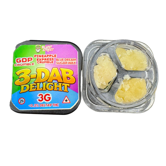 3-Dab Delight THCA Concentrate Bundle | Pineapple Express, Blue Dream & Granddaddy Purple
