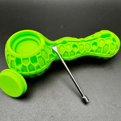 4" Tobacco Pipe Smoking Silicone Pipe with Glass Bowl