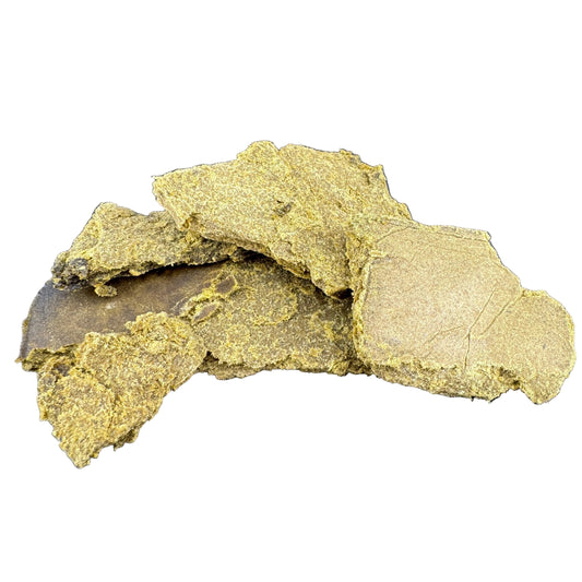 THCA Blonde Hash | Premium Solvent-Free THCA Hash | Light Golden Pressed Trichomes