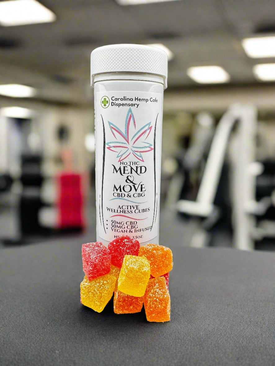 100mg Gummies Mend & Move ProRelief CBD:CBG | Recover Faster - Move Stronger | Carolina Hemp Cafe