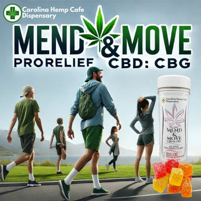 100mg Gummies Mend & Move ProRelief CBD:CBG | Recover Faster - Move Stronger | Carolina Hemp Cafe