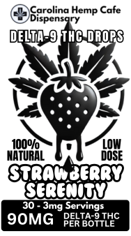 THC Drops - Strawberry Serenity: Low-Dose 3mg Delta-9 Drops