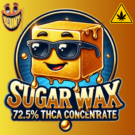 THCA Sugar Wax Concentrates - 72.5% THCA by BLUNT STREET Badder, Bubble, Batter High Delta 9 THC