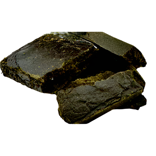 Dark brown hash blocks on a white background